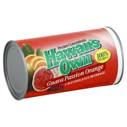 Hawaiis Own Blended Guava Passion Orange Juice Beverage 12 fl oz