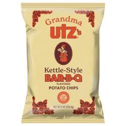 Grandma Utz's Grandma Bar-B-Q Kettle Style Potato Chips, 8 oz