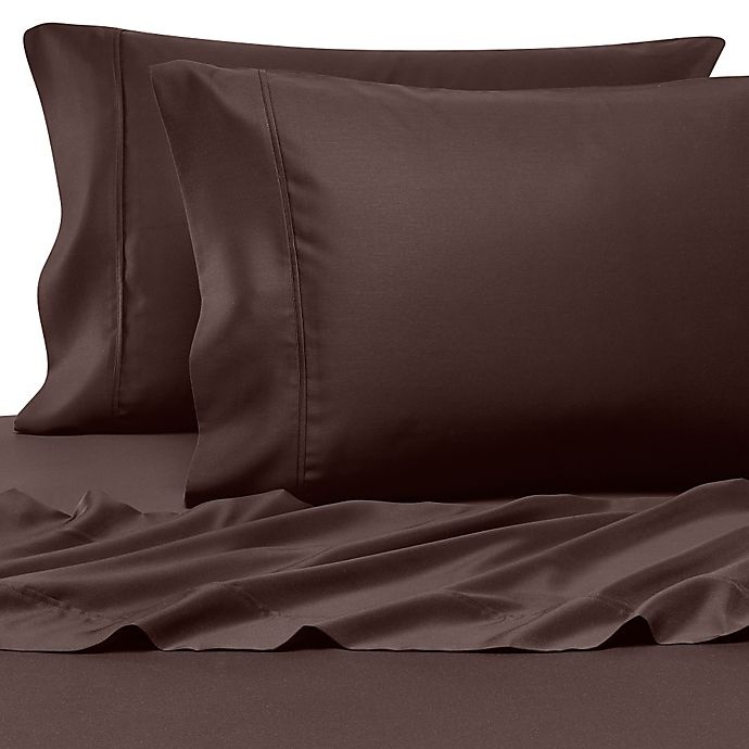 slide 1 of 1, Pure Beech 100% Modal Sateen King Sheet Set - Chocolate, 1 ct