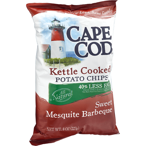 slide 2 of 4, Cape Cod Sweet Mesquite Barbeque Kettle Cooked Potato Chips, 8 oz