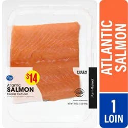 Kroger Center Cut Atlantic Salmon Loin