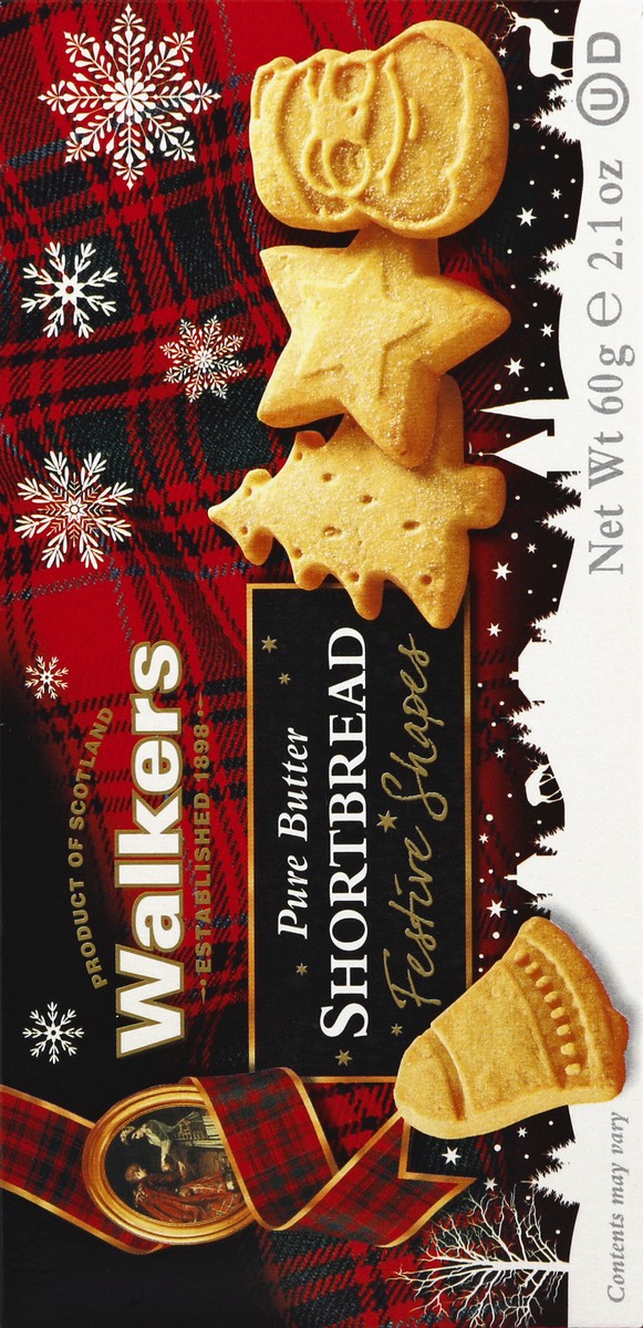 slide 4 of 6, Walker's Festive Shapes Shortbread 2.1 oz, 2.1 oz