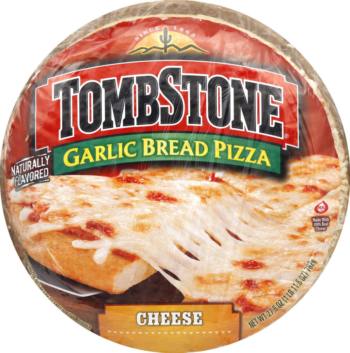 slide 6 of 6, Tombstone Garlic Bread Cheese Pizza, 27.63 oz