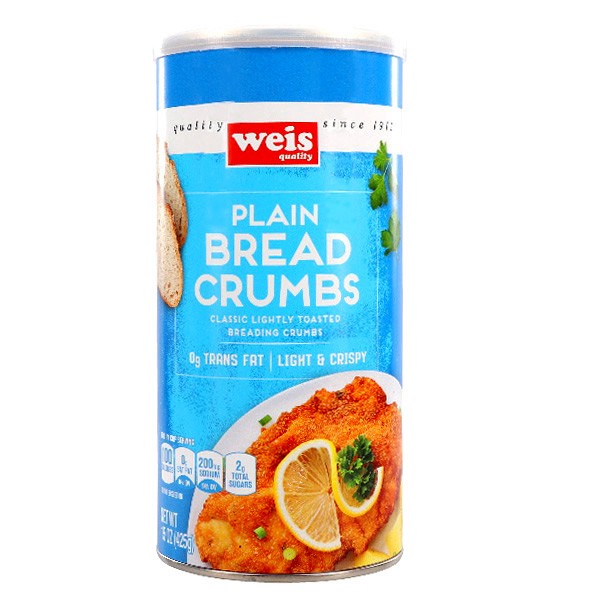 slide 1 of 6, Weis Quality Plain Bread Crumbs, 15 oz