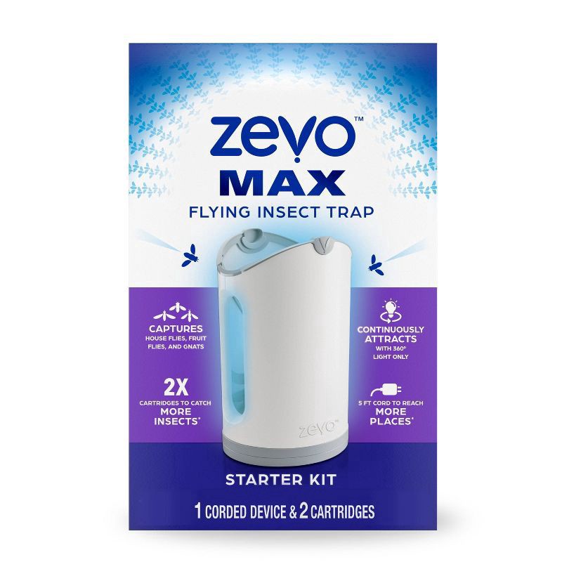 slide 1 of 11, Zevo Max Flying Insect Trap Starter Kit, 2 ct