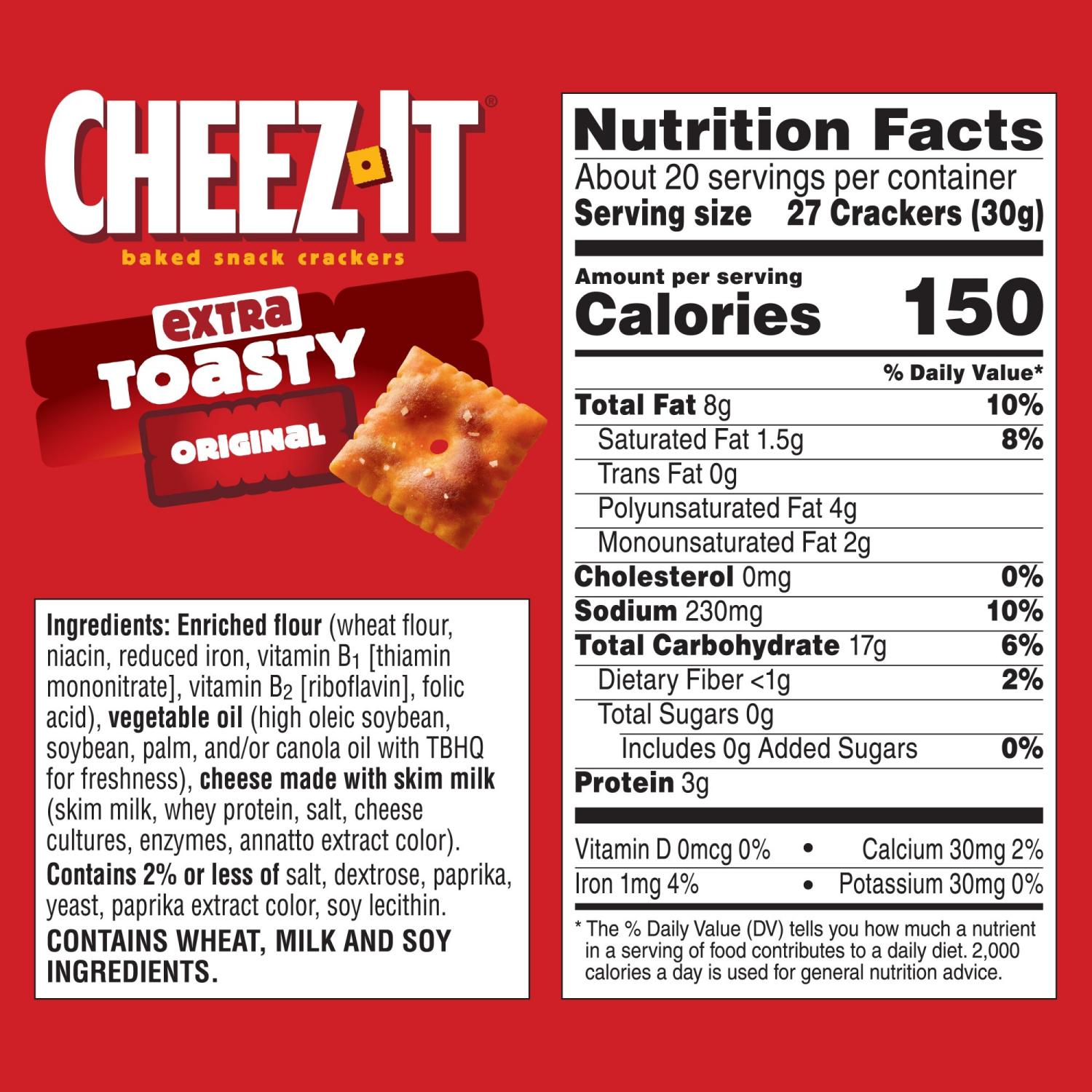slide 7 of 8, Cheez-It Extra Toasty Cheese Crackers, 21 oz