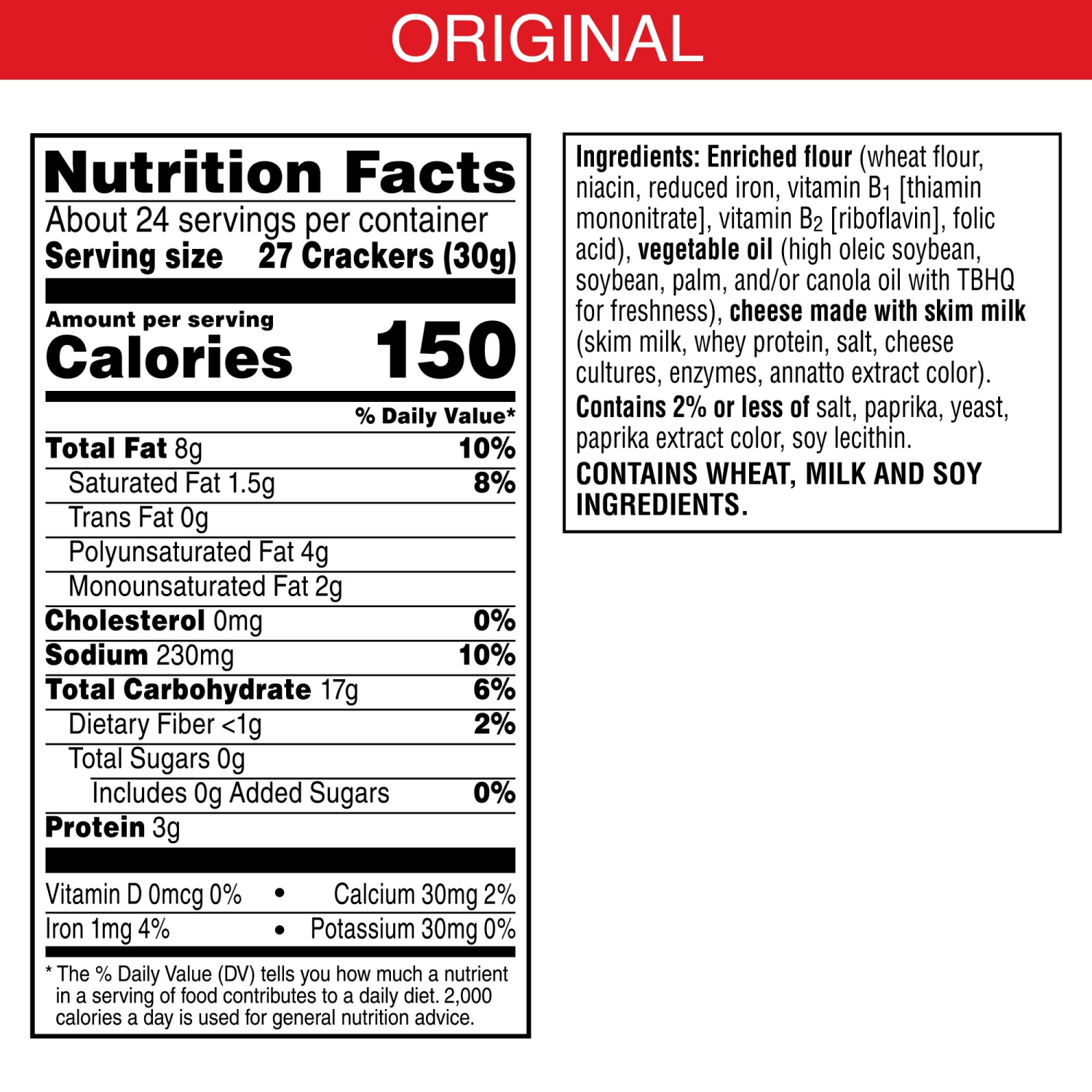 slide 7 of 8, Cheez-It Original Cheese Crackers, 25 oz