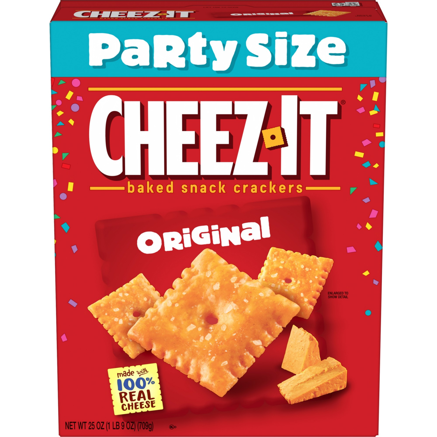 slide 1 of 8, Cheez-It Original Cheese Crackers, 25 oz