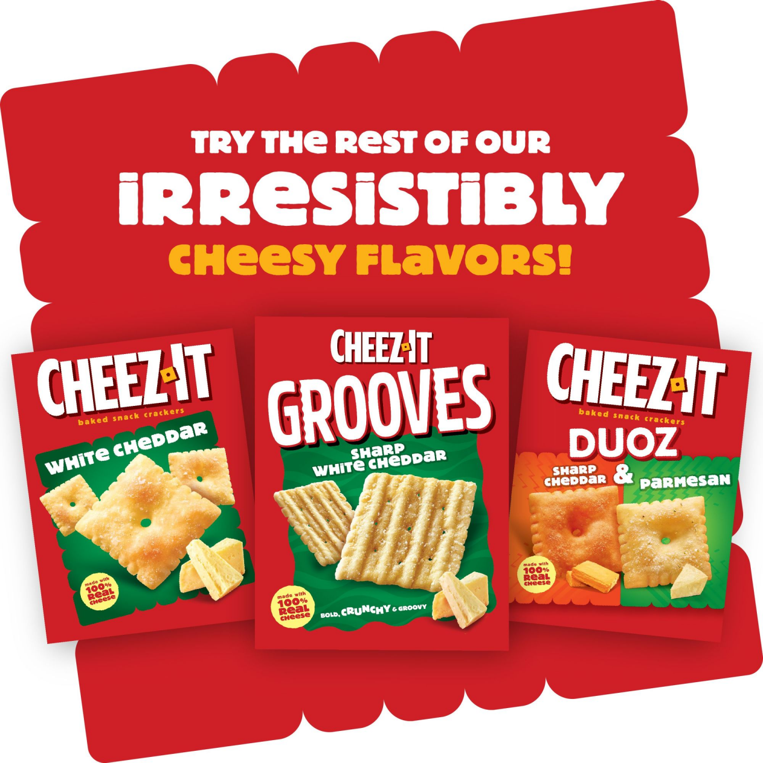 slide 5 of 8, Cheez-It Snap'd Double Cheese Cheese Cracker Chips, 12 oz