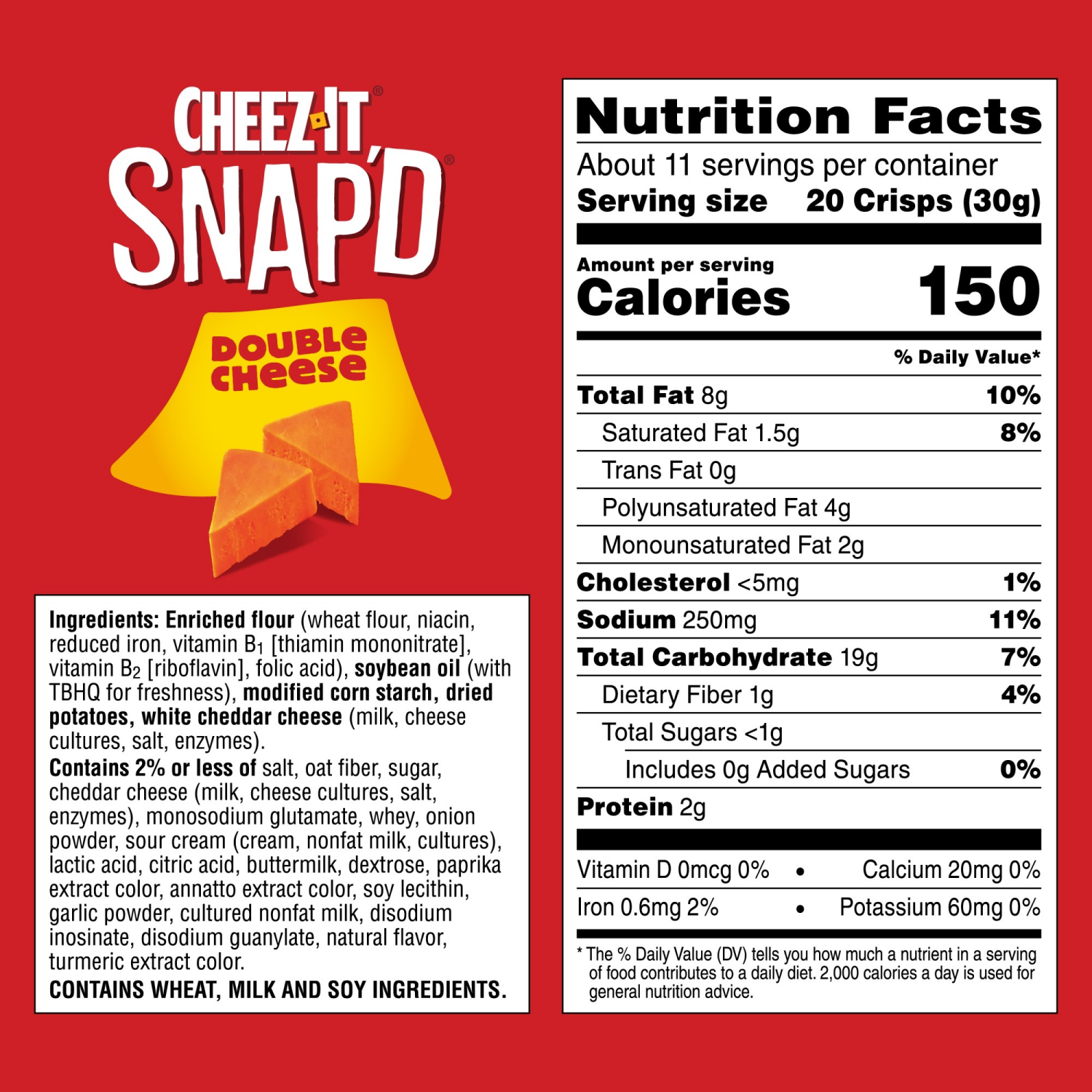 slide 7 of 8, Cheez-It Snap'd Double Cheese Cheese Cracker Chips, 12 oz