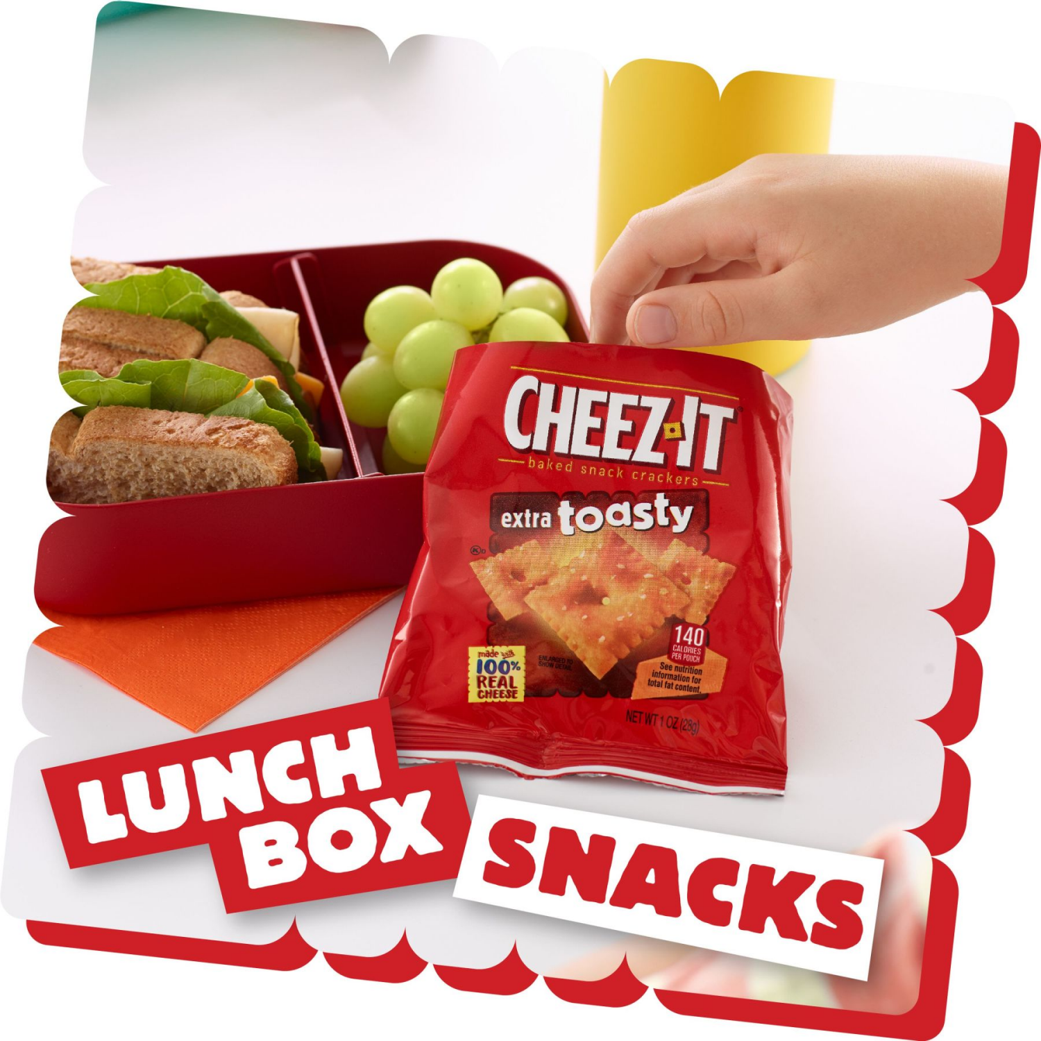 slide 7 of 8, Cheez-It Extra Toasty Baked Snack Crackers 12 - 1 oz Pouches, 12 ct