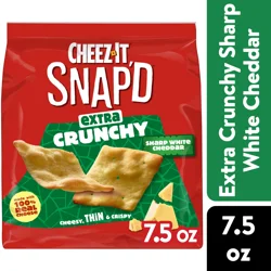 Cheez-It Snap'd Sharp White Cheddar Cheese Cracker Chips