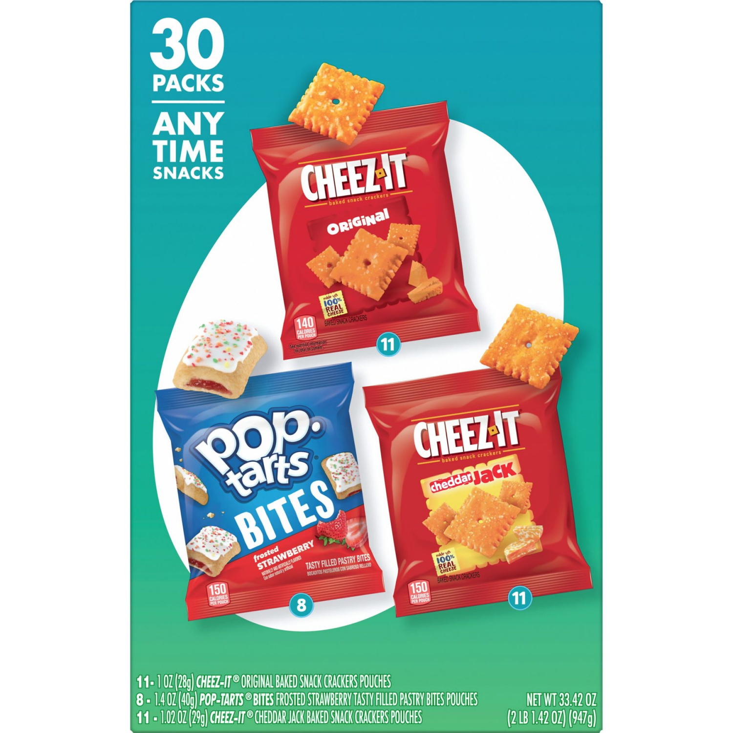 slide 2 of 8, Kellogg's Variety Pack Snacks, 30 ct
