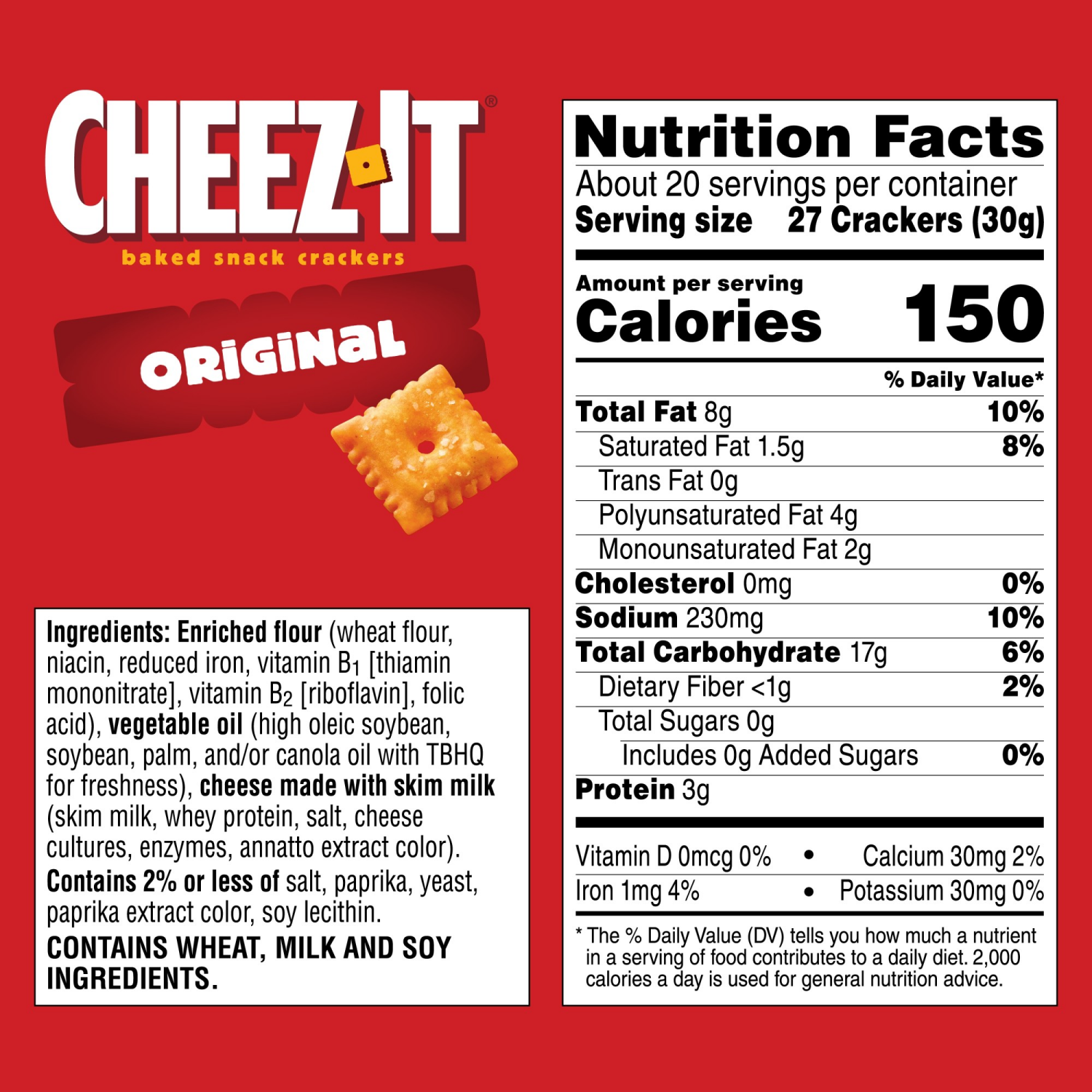 slide 7 of 8, Cheez-It Original Cheese Crackers, 21 oz