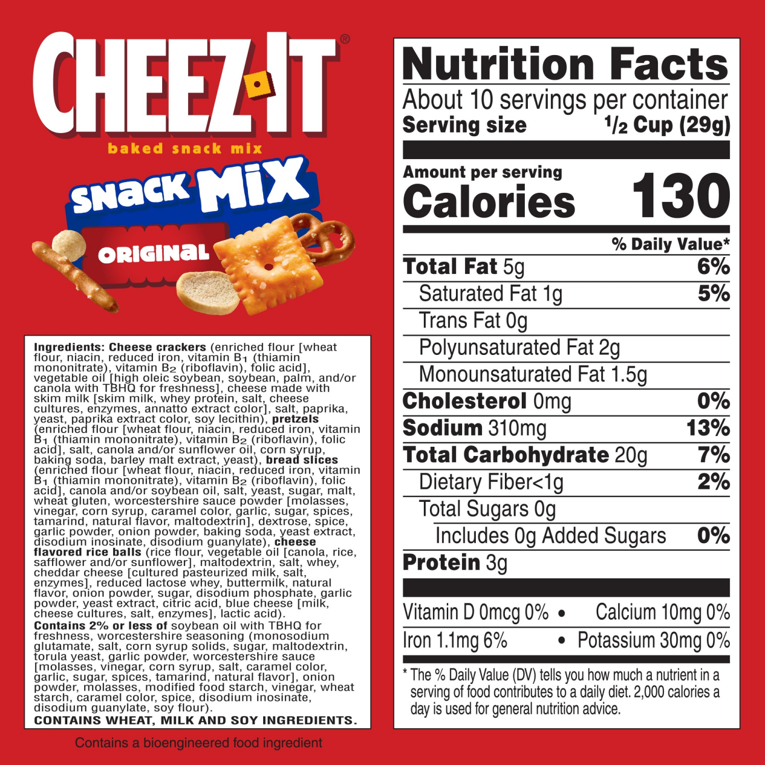 slide 7 of 8, Cheez-It Classic Snack Mix, 10.5 oz