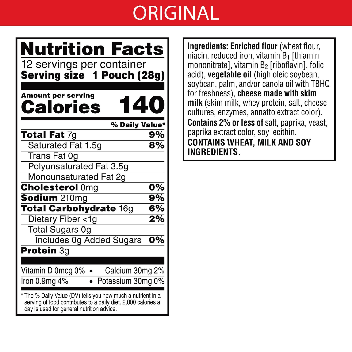 slide 6 of 8, Cheez-It 12 Packs Original Baked Snack Crackers 12-1 oz Pouches, 12 ct