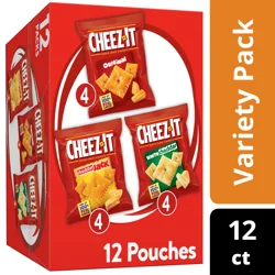 Cheez-It 12 Packs Baked Original/White Cheddar/Cheddar Snack Crackers 12 ea