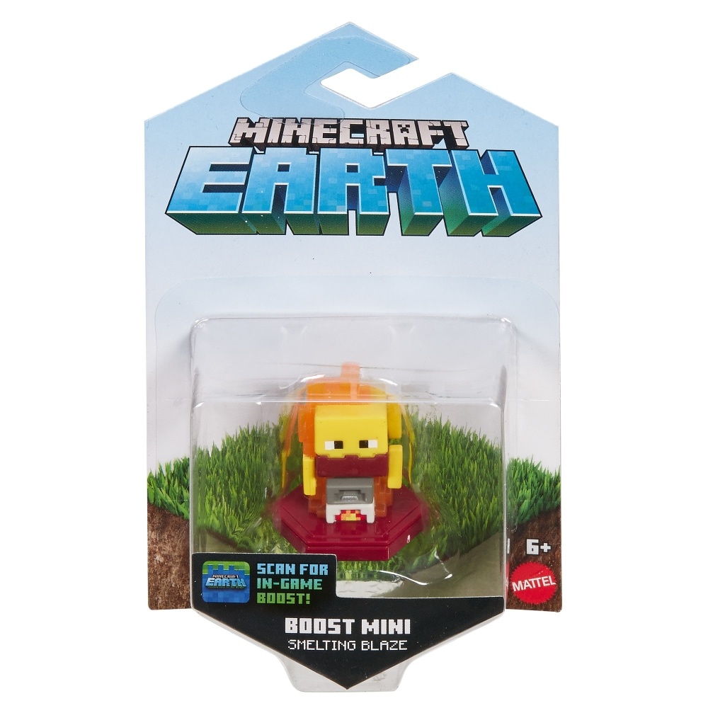 slide 1 of 1, Mattel Minecraft Earth Boost Smelting Blaze Action Figure, 1 ct