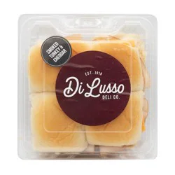 Hy-Vee Dilusso Hawaiian Sliders Turkey Cheddar (4)