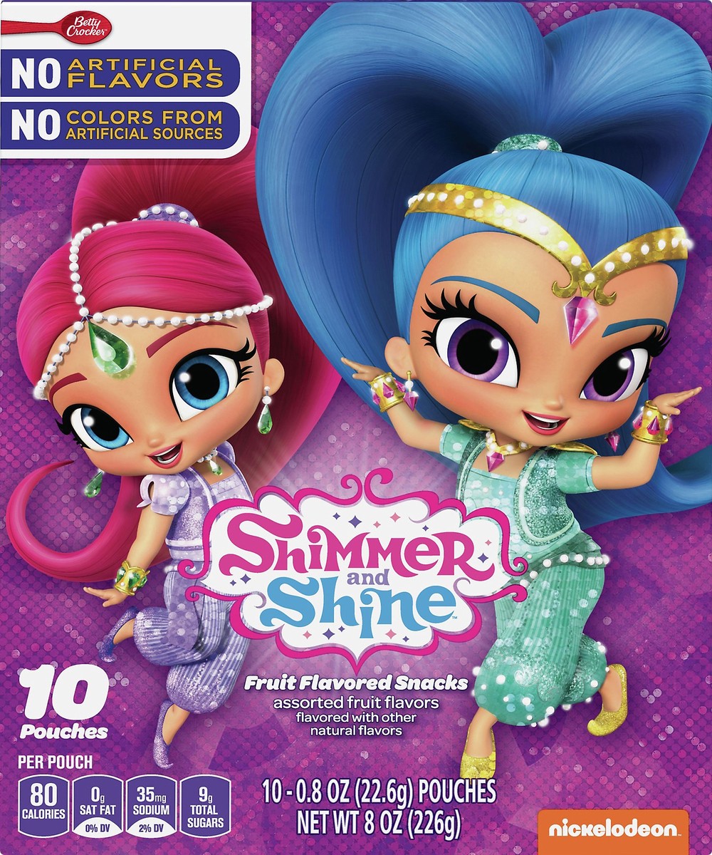 slide 5 of 12, Shimmer and Shine Betty Crocker Shimmer and Shine Fruit Flavored Snacks 10Ct Carton, 10 ct, 8 oz, 10 ct