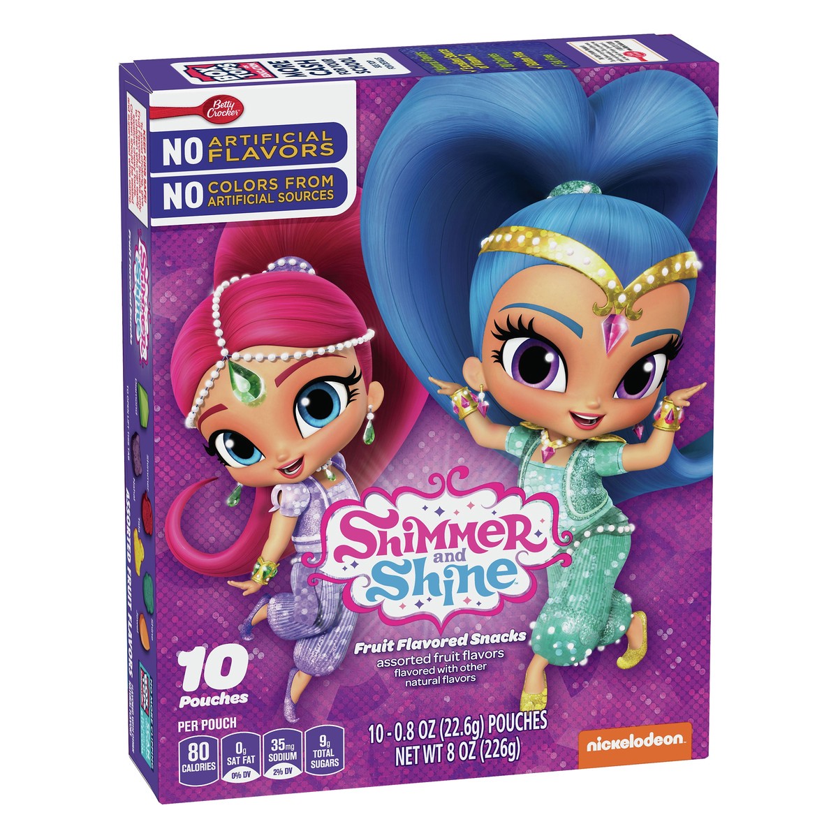 slide 11 of 12, Shimmer and Shine Betty Crocker Shimmer and Shine Fruit Flavored Snacks 10Ct Carton, 10 ct, 8 oz, 10 ct