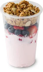 Fresh Cut Yogurt Parfait Strawberry With Strawberry & Blueberry - 12 Oz (420 Cal)