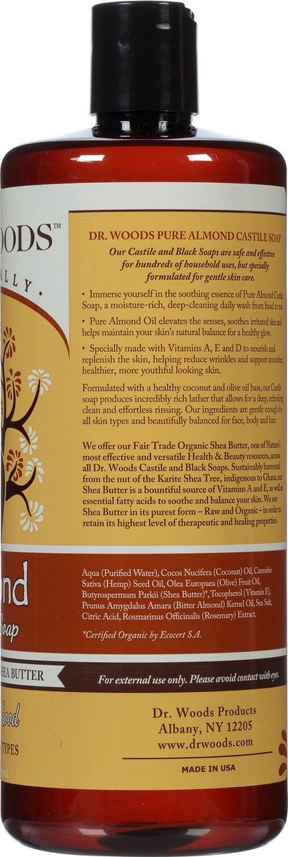 slide 8 of 11, Dr. Woods All Things Good Almond Castile Soap 32 oz, 32 oz