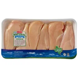 H-E-B Natural Boneless Chicken Breasts - Value Pack