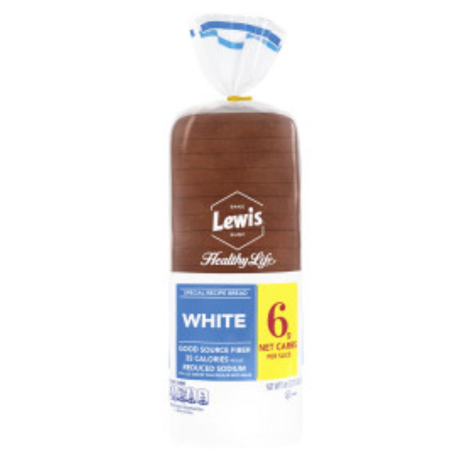 slide 5 of 5, Lewis Healthy Life White Bread 16 oz, 16 oz