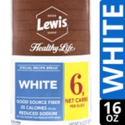 Lewis Healthy Life White Bread 16 oz