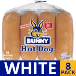 Bunny Hot Dog Buns 8 ct