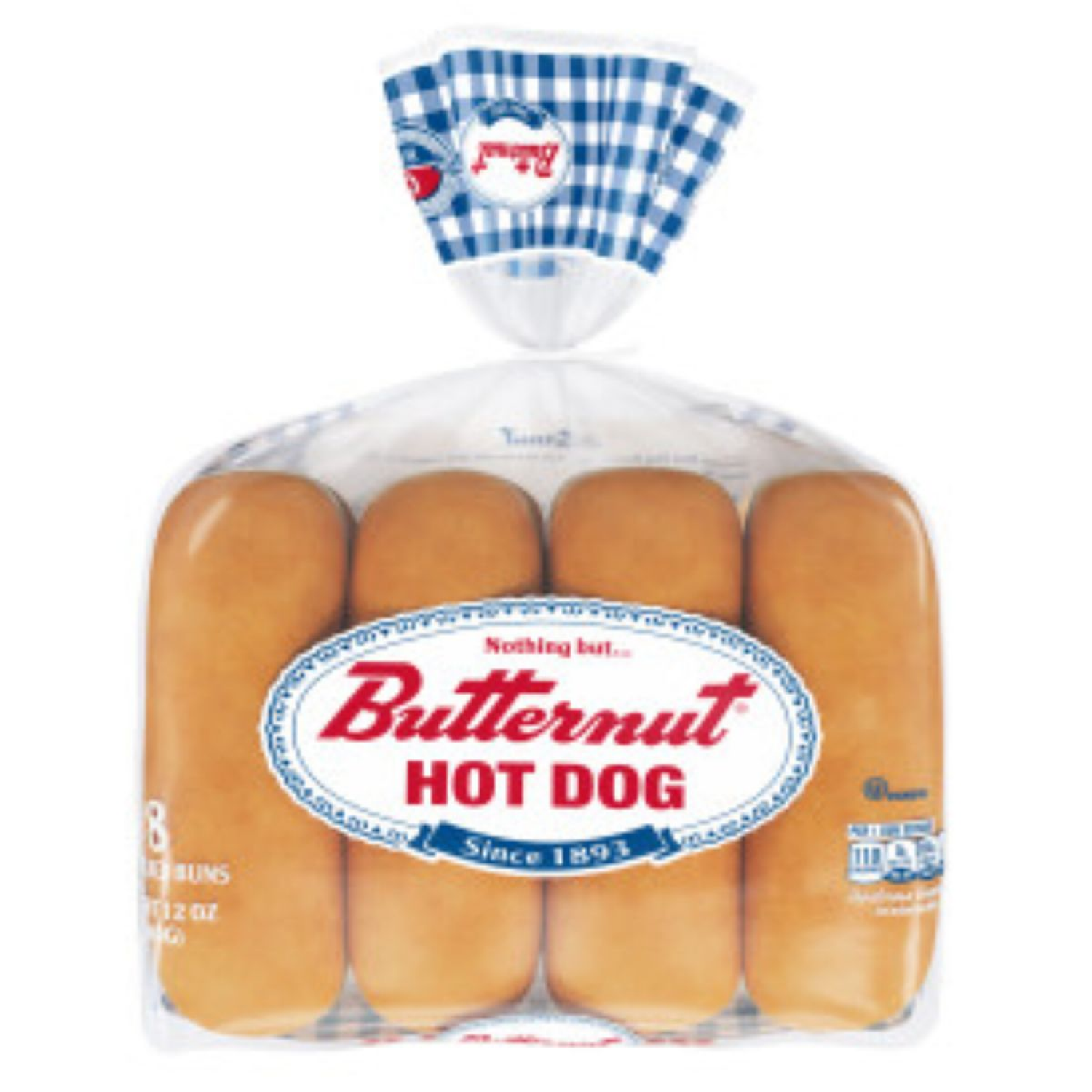 slide 8 of 8, Butternut Hot Dog Enriched Buns 8 ea, 8 ct