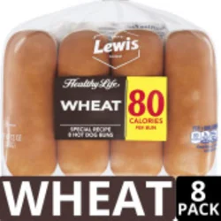 Lewis Healthy Life Wheat Hot Dog Buns 8 ea