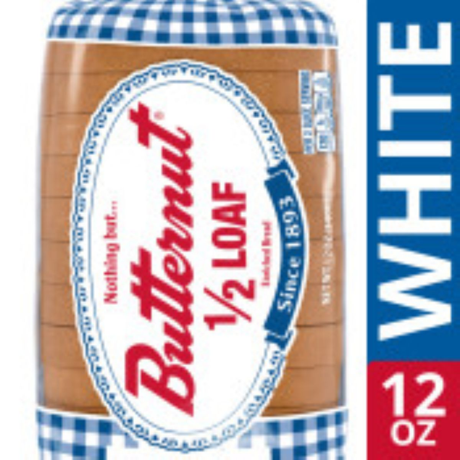 slide 1 of 5, Butternut 1/2 Loaf Enriched Bread 12 oz, 12 oz