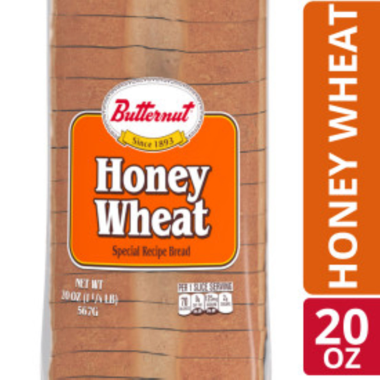 slide 5 of 5, Butternut Honey Wheat Bread 20 oz, 20 oz