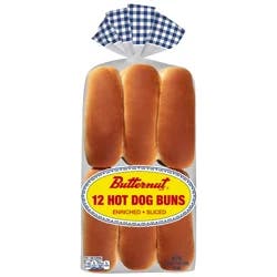 Butternut Hot Dog Enriched Buns 12 ea