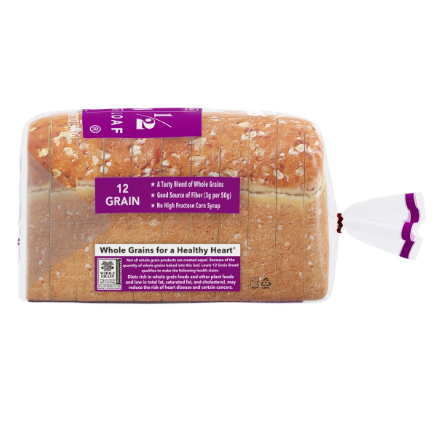 slide 5 of 8, Lewis 1/2 Loaf 12 Grain Bread 12 oz, 12 oz