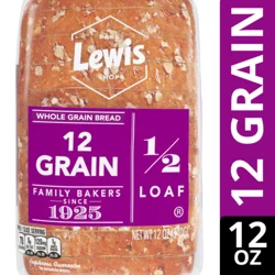 Lewis 1/2 Loaf 12 Grain Bread 12 oz