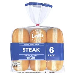 Lewis Bakeries Special Recipe Steak Rolls 6 ea