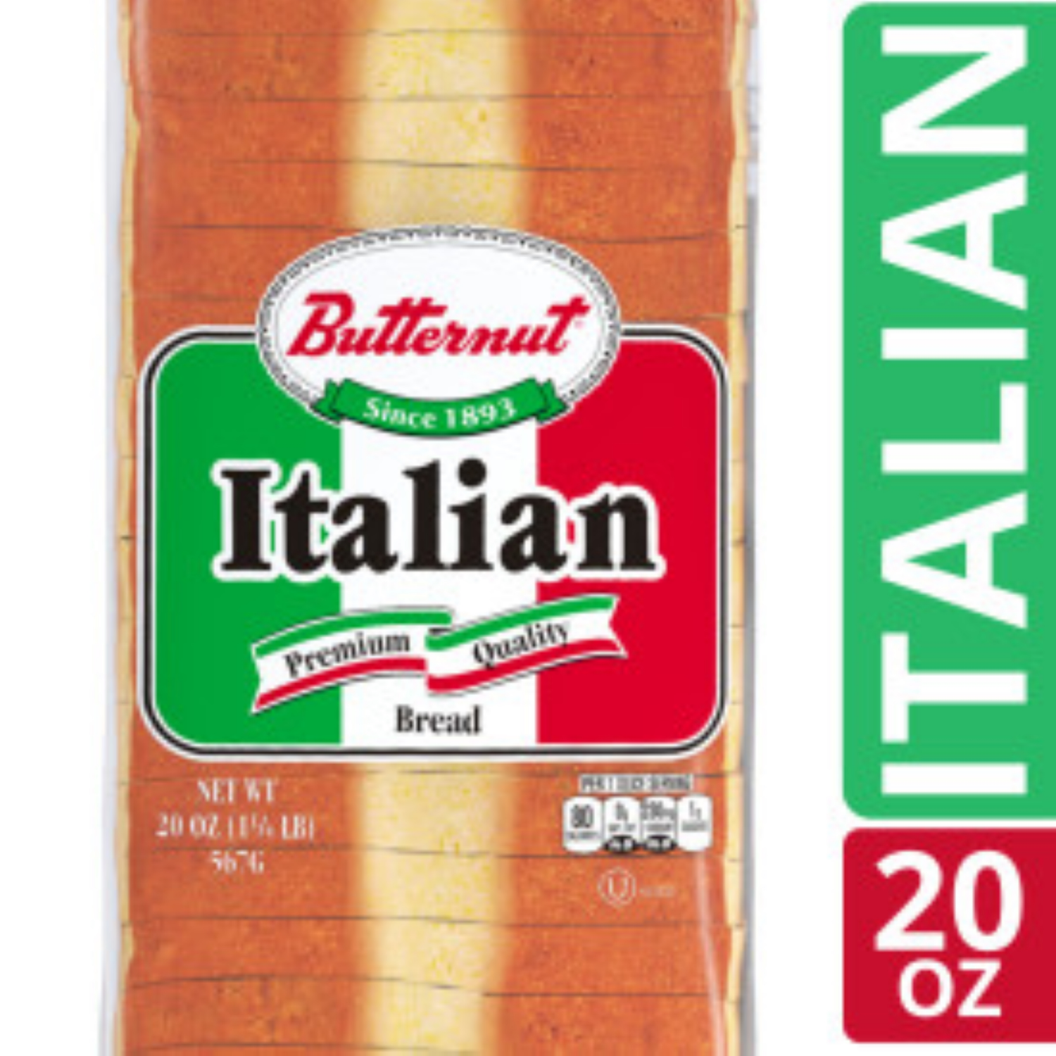 slide 5 of 5, Butternut Italian Bread 20 oz, 20 oz