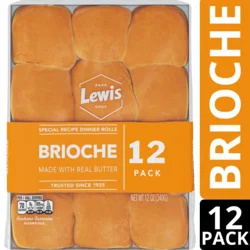 Lewis Bake Shop Brioche Dinner Rolls 12 Ct