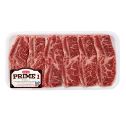 H-E-B Prime 1 Beef Cross Cut Dino Ribs Bone-in Thin, USDA Prime