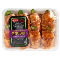 H-E-B Simply Wrapped Cajun-Style Seasoned Boudin Jalapeño Poppers