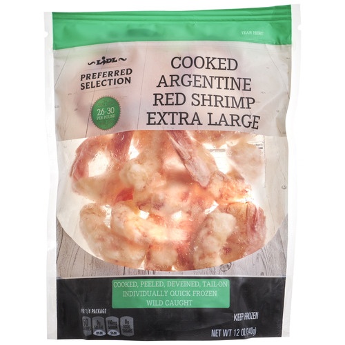 Lidl Preferred Selection frozen raw Argentinian red shrimp, extra large