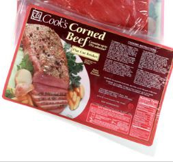 slide 1 of 1, Cooks Fresh Corned Beef Flats, per lb