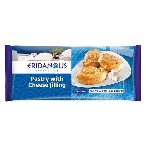 slide 1 of 1, Eridanous frozen pastry with cheese filling, 23.9 oz