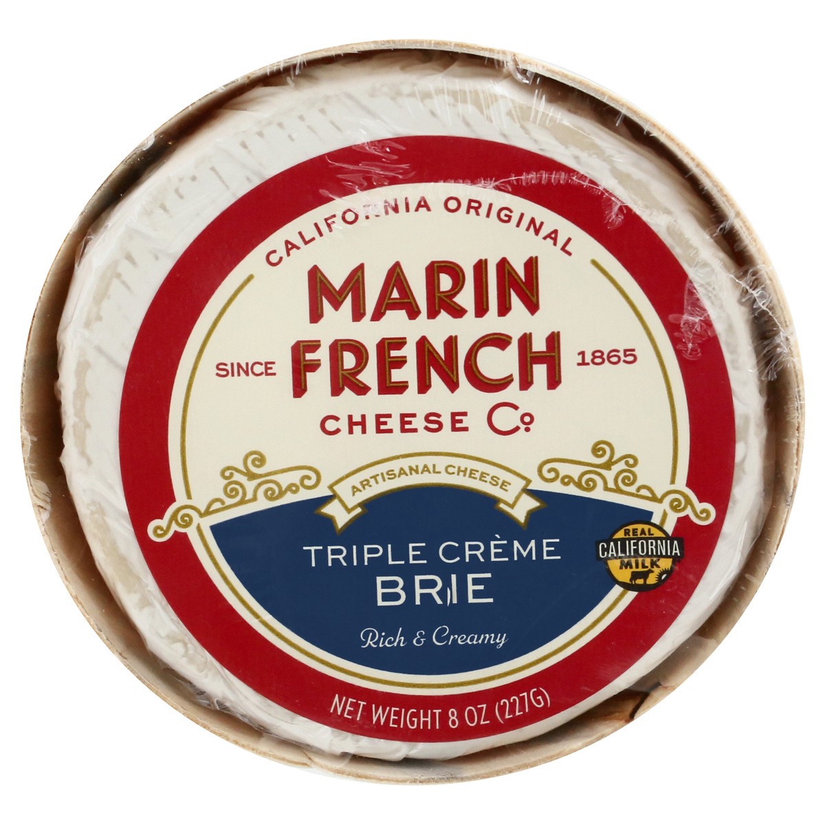 slide 7 of 12, Marin French Triple Creme Brie Cheese 8 oz, 8 oz