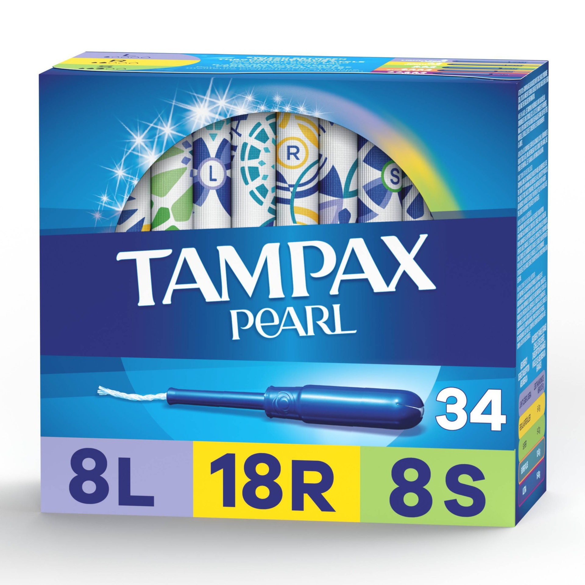 slide 1 of 6, Tampax Tampons Triple Pack Plastic Scented, 34 ct