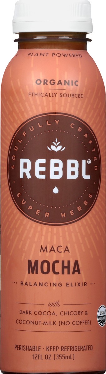 slide 1 of 13, REBBL Organic Maca Mocha Balancing Elixir - 12 oz, 12 oz