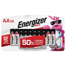 Energizer MAX AA Batteries (16 Pack), Double A Alkaline Batteries